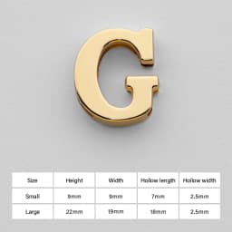 CRAZYSMITH Letter Decorative Buckles Alphabet Decoration Zinc Alloy Hardware for Bag Strap Belt Modification DIY Bag Accessories