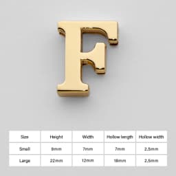 CRAZYSMITH Letter Decorative Buckles Alphabet Decoration Zinc Alloy Hardware for Bag Strap Belt Modification DIY Bag Accessories