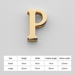 CRAZYSMITH Letter Decorative Buckles Alphabet Decoration Zinc Alloy Hardware for Bag Strap Belt Modification DIY Bag Accessories