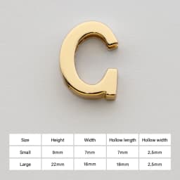 CRAZYSMITH Letter Decorative Buckles Alphabet Decoration Zinc Alloy Hardware for Bag Strap Belt Modification DIY Bag Accessories