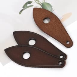 2Pcs/Lot Fashion Handbag Zipper Pulls Genuine Vachetta Leather Replacement for Speedy 25/30/35 Bag Designer Zipper Pull