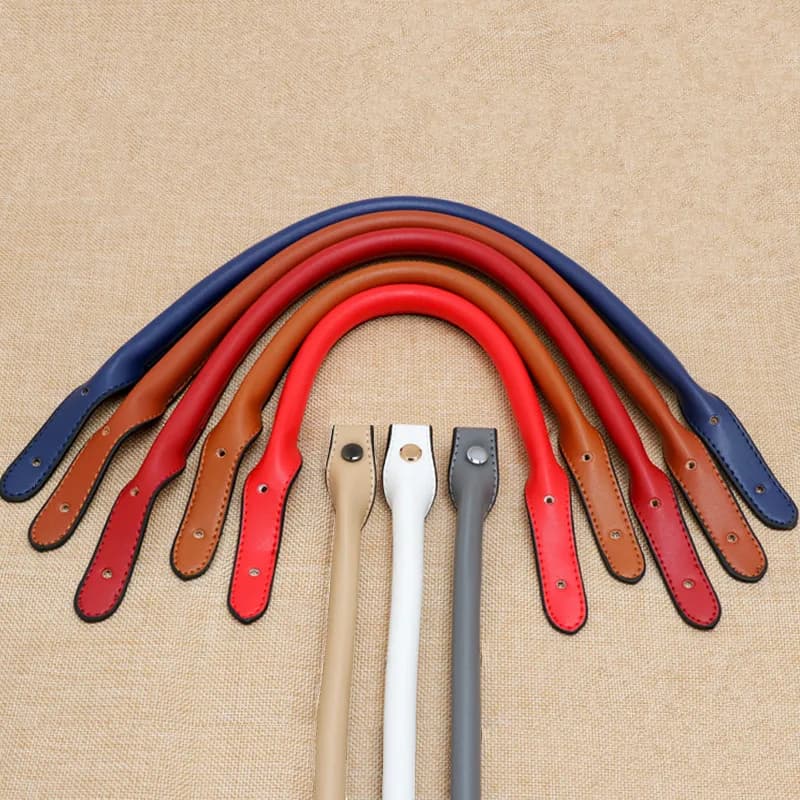 Hand strap Luggage Bags accessories Leather Handle DIY Women's Lady Handbag Length 32cm and 42cm Multicolor 1 pair/lot
