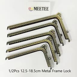 1/2/5Pcs 12.5-18.5cm Metal Bags Handle Coin Purse Frame Handbag Wallet Kiss Clasp Sewing Bracket DIY Hardware Bag Accessories