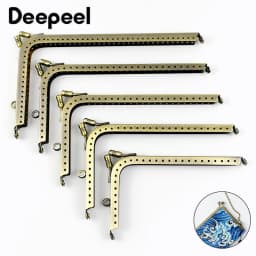 1/2/5Pcs 12.5-18.5cm Metal Bags Handle Coin Purse Frame Handbag Wallet Kiss Clasp Sewing Bracket DIY Hardware Bag Accessories