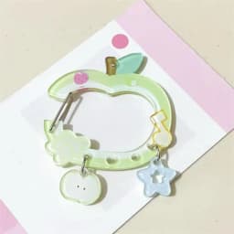 Kawaii Acrylic Carabiner Keychain Cute Cartoon Key Ring for Backpack, Bag Charm & Ita Bag Accessory〔CC88〕