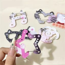 Kawaii Acrylic Carabiner Keychain Cute Cartoon Key Ring for Backpack, Bag Charm & Ita Bag Accessory〔CC88〕