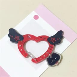 Kawaii Acrylic Carabiner Keychain Cute Cartoon Key Ring for Backpack, Bag Charm & Ita Bag Accessory〔CC88〕