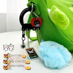 Kawaii Acrylic Carabiner Keychain Cute Cartoon Key Ring for Backpack, Bag Charm & Ita Bag Accessory〔CC88〕