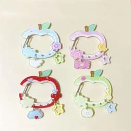 Kawaii Acrylic Carabiner Keychain Cute Cartoon Key Ring for Backpack, Bag Charm & Ita Bag Accessory〔CC88〕