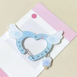 Kawaii Acrylic Carabiner Keychain Cute Cartoon Key Ring for Backpack, Bag Charm & Ita Bag Accessory〔CC88〕