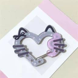 Kawaii Acrylic Carabiner Keychain Cute Cartoon Key Ring for Backpack, Bag Charm & Ita Bag Accessory〔CC88〕