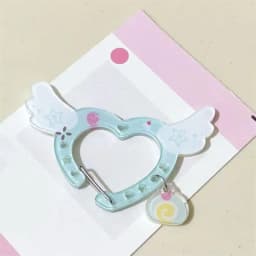 Kawaii Acrylic Carabiner Keychain Cute Cartoon Key Ring for Backpack, Bag Charm & Ita Bag Accessory〔CC88〕