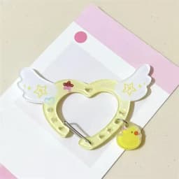 Kawaii Acrylic Carabiner Keychain Cute Cartoon Key Ring for Backpack, Bag Charm & Ita Bag Accessory〔CC88〕
