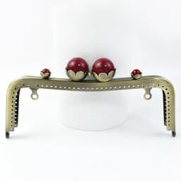 1Pc 20cm Metal Pearl Head Handle Handbag Retro Kiss Clasp Lock Buckle Purse Frame Brackets Bag Handles Replacement Accessories