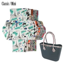 New 1 Pc Large Capacity Floral Canvas Fabric Organizer Inner Lining Insert for Obag Classic Standard Mini O Bag Accessory