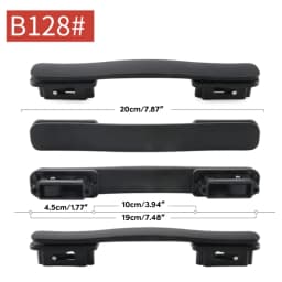 1PC Suitcase Luggage Plastic Spare Strap Flexible Handle Grip Replacement for Travel Replacement Black Luggage Bag Accessories