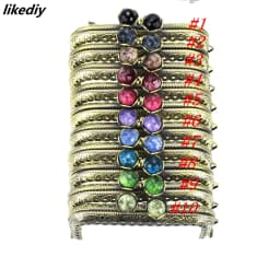 10 Pcs/Lot 8.5 CM Antique Bronze Metal Purse Frame Square Lotus Head Coral Beads Kiss Clasp DIY Bag Accessories
