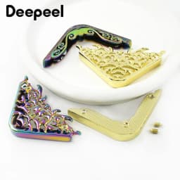 2/4/10Pcs Metal Corner Protector Clip Buckle for Handbags Book Edge End Lock Buckles Decoration Cover Corners Clasp Accessories