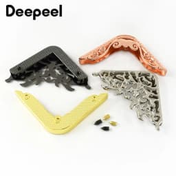 2/4/10Pcs Metal Corner Protector Clip Buckle for Handbags Book Edge End Lock Buckles Decoration Cover Corners Clasp Accessories