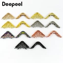 2/4/10Pcs Metal Corner Protector Clip Buckle for Handbags Book Edge End Lock Buckles Decoration Cover Corners Clasp Accessories