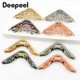 2/4/10Pcs Metal Corner Protector Clip Buckle for Handbags Book Edge End Lock Buckles Decoration Cover Corners Clasp Accessories