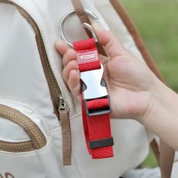 Holiday Travel Portable Nylon Suitcase Hanging Bag with Zinc Alloy Hiking Buckle Strap with External Hook Strap Jacket Holder