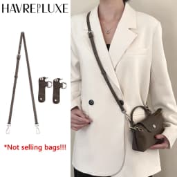 Cowhide Leather Crossbody Bag Shoulder Strap Fit for Longchamp Terra mini Replacement without punching modification Accessories