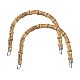2/4pcs Bamboo Handles for Women Purses and Hand Bags, U Shape Handbag Handle for DIY Bag Making, Handle Replacement