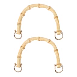 2/4pcs Bamboo Handles for Women Purses and Hand Bags, U Shape Handbag Handle for DIY Bag Making, Handle Replacement