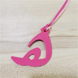 Wholesale Luxury Genuine Natural Leather Character Alphabet Arabic Letter H Keychain Backpack Pendant Ladies Women Bag Charm