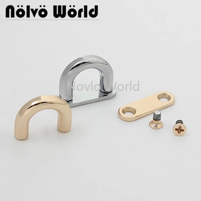 5-20-100 pieces 5 colors 9mm 3/8" Arch Bridge U Ring Link For Purse Bag Making,Shoes Metal Hanger Arch Bridge Connector