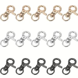 5pcs Swivel Lanyard Snap Hook, Zinc Alloy Trigger Snap Hooks Metal Lobster Claw Clasp Swivel Trigger Clips for Leather Crafts
