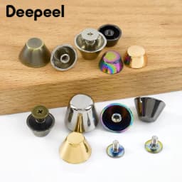 10/20Pcs Deepeel Metal Nail Rivets Buckle Screws Leather Handbag Decorative Spikes Bottom Protection DIY Hardware Accessories