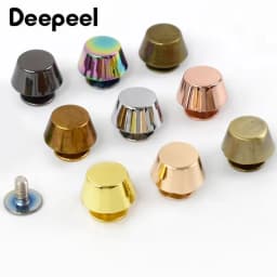 10/20Pcs Deepeel Metal Nail Rivets Buckle Screws Leather Handbag Decorative Spikes Bottom Protection DIY Hardware Accessories