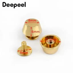 10/20Pcs Deepeel Metal Nail Rivets Buckle Screws Leather Handbag Decorative Spikes Bottom Protection DIY Hardware Accessories