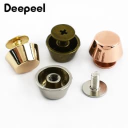 10/20Pcs Deepeel Metal Nail Rivets Buckle Screws Leather Handbag Decorative Spikes Bottom Protection DIY Hardware Accessories