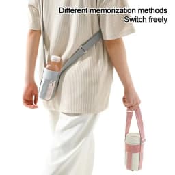 Cartoon-style Cute Water Bottle Shoulder Strap Crossbody Lanyard Mesh Pouch Portable Drink Bottle Carrier Insulated Cup Sleeve