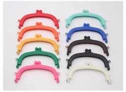 10.5CM Multicolor Macaron Arc Shape Plastic Purse Frame DIY Coin Purse Bag Accessories 5Pcs