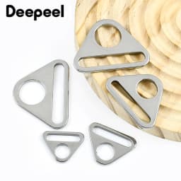 5/10Pcs Deepeel 20-38mm Stainless Steel Triangle Buckle Bag Strap Adjuster Clasp Bra Bikini Anti-slip Connector DIY Fastener Kit