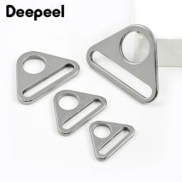 5/10Pcs Deepeel 20-38mm Stainless Steel Triangle Buckle Bag Strap Adjuster Clasp Bra Bikini Anti-slip Connector DIY Fastener Kit