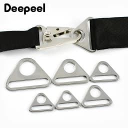 5/10Pcs Deepeel 20-38mm Stainless Steel Triangle Buckle Bag Strap Adjuster Clasp Bra Bikini Anti-slip Connector DIY Fastener Kit