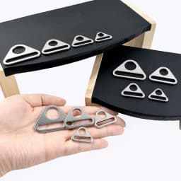 5/10Pcs Deepeel 20-38mm Stainless Steel Triangle Buckle Bag Strap Adjuster Clasp Bra Bikini Anti-slip Connector DIY Fastener Kit
