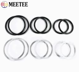 2/4/10Pcs Deepeel Acrylic Transparent Bag Handle Plastic Circle Ring Frame Handbag Replace Handles Woven-bag Brackets Accessory
