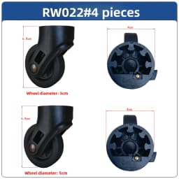 Universal Wheel Luggage Cart Travel Suitcase Wheel Tool Box Wheel Caster Bag Wheel Removal Wheel 022 Travel Luggage Accessories