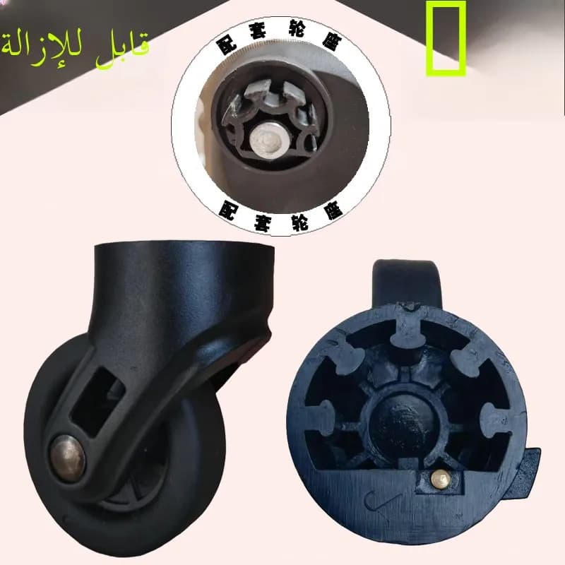 Universal Wheel Luggage Cart Travel Suitcase Wheel Tool Box Wheel Caster Bag Wheel Removal Wheel 022 Travel Luggage Accessories