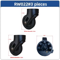 Universal Wheel Luggage Cart Travel Suitcase Wheel Tool Box Wheel Caster Bag Wheel Removal Wheel 022 Travel Luggage Accessories