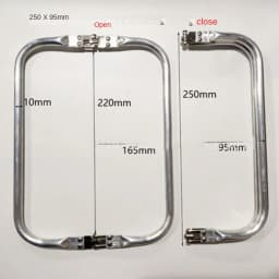 Metal Aluminum Tube Frame Bags Handle Accessories Clutch Bag Wallet Pouch Handbag Bag Parts Accessories 16/20/22/25/30cm