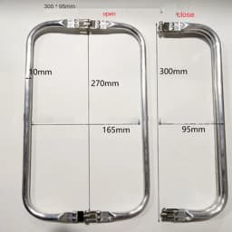 Metal Aluminum Tube Frame Bags Handle Accessories Clutch Bag Wallet Pouch Handbag Bag Parts Accessories 16/20/22/25/30cm