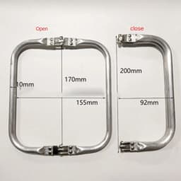 Metal Aluminum Tube Frame Bags Handle Accessories Clutch Bag Wallet Pouch Handbag Bag Parts Accessories 16/20/22/25/30cm
