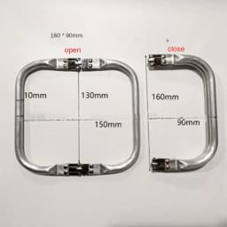 Metal Aluminum Tube Frame Bags Handle Accessories Clutch Bag Wallet Pouch Handbag Bag Parts Accessories 16/20/22/25/30cm